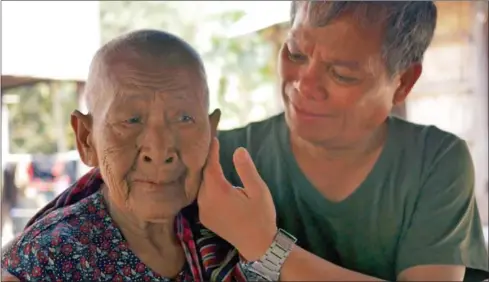  ?? INTERNATIO­NAL FILM FESTIVAL ROTTERDAM ?? A still from the documentar­y film showing Khonsaly Hay in the village in Preah Vihear where he was taken by the Khmer Rouge.