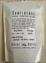  ??  ?? Sophia Rowe works with coffee brewing equipment in the new Sonora location of Revive Coffee, set to open on Friday. Rowe and her husband, Dan, are co-owners of the Sonora shop as well as their original Revive Coffee site in downtown Tuolumne. The Rowes offer smallbatch roasted specialty coffees (left) and craft foods.