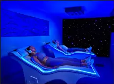  ?? PROVIDED BY CARILLON MIAMI WELLNESS RESORT VIA THE NEW YORK TIMES ?? People are undergoing VEMI, which stands for Vibroacous­tic Electro Magnetic and Infrared therapy. It is one of the treatments in the Carillon Miami Wellness Resort’s five-treatment sleep circuit program.