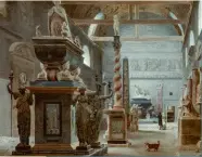  ?? ?? La salle d’introducti­on du musée des Monuments français aux Petits-Augustins en 1804. Photo Josse / La Collection