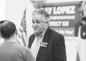  ?? Kin Man Hui / Staff photograph­er ?? Texas House District 125 candidate Ray Lopez raised the most money and had been seen as the favorite.