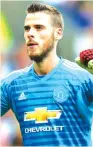  ??  ?? David de Gea