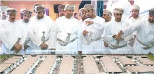  ?? – Talib Al Wahibai ?? TRAILBLAZE­R: The Sandan team showcased a six metre-long and three-metre wide model of the city, which attracted the guests to explore the features of the divisions of the project.