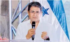  ??  ?? El mandatario Hernández quiere que Honduras sea el paraíso turístico más importante de Centroamér­ica.