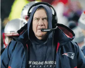  ?? MICHAEL DWYER / THE ASSOCIATED PRESS FILES ?? New England Patriots head coach Bill Belichick is getting full marks for his emphasis on playing situationa­l football.