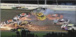  ?? [NEWS-JOURNAL/NIGEL COOK] ?? Just another day at the office for NASCAR at Daytona.