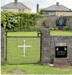  ?? REUTERS ?? The entrance to the site of a mass grave of hundreds of children who died at a former home for unmarried mothers in Galway.