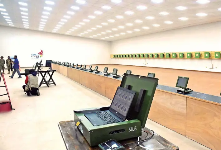  ?? FOTOS: CARLOS LóPEZ ?? Instalacio­nes del polígono de tiro al blanco, construido en la Escuela Militar de Sargentos del Ejército (EMSE).