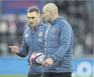  ?? ?? England head coach Steve Borthwick, right, appointed Kevin Sinfield to his team in December 2022