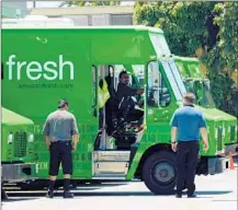  ?? Kevork Djansezian
Getty Images ?? AMAZON is trying its Farmers Market Direct program first in the Southland and will expand to New York City in a few weeks.