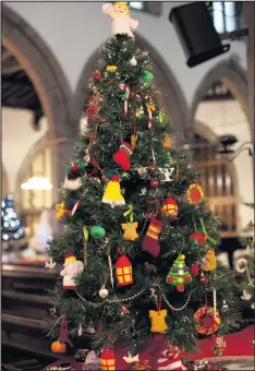  ??  ?? St Mary’s Church Christmas tree festival in Hinckley. Pictures: Lesley Bee Photograph­y