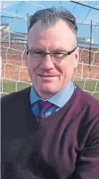  ??  ?? Dundee Violet’s Andy Heggie said the club are in the early stages of a rebuilding process.