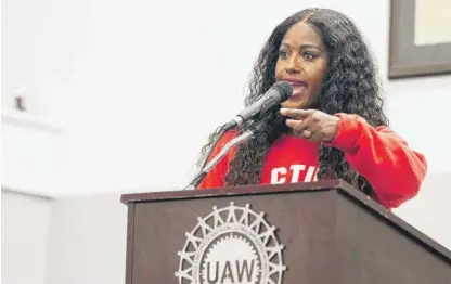  ?? PAT NABONG/SUN-TIMES FILE ?? Chicago Teachers Union President Stacy Davis Gates (shown last year) says, “We will be inviting families to participat­e, our students to participat­e” in the union’s contract campaign.