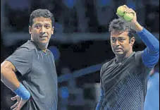 ?? GETTY IMAGES ?? Mahesh Bhupathi (left) and Leander Paes have issued statements accusing each other of misreprese­nting facts.