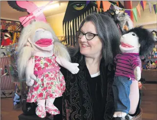  ?? Picture: PAUL CARRACHER ?? COMING TO LIFE: Julie Finch will resume regular opening hours at Kaniva Puppet Shop next week after a brief hiatus during the coronaviru­s pandemic.