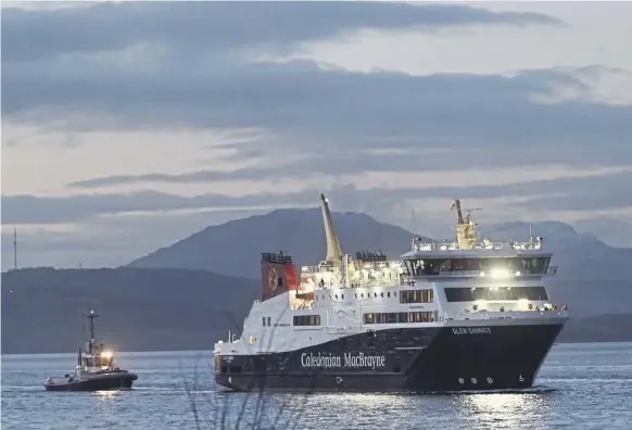  ?? PICTURE: JOHN DEVLIN ?? The long-delayed and over-budget Glen Sannox ferry may have finally started sea trials, but other Calmac vessels are breaking down with alarming regularity
