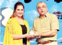  ??  ?? Sania Mirza with Goafest 2018 Chairman Ashish Bhasin on Saturday