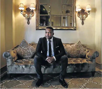  ?? Picture: Alon Skuy ?? Robert Marawa will host a new radio show from this week on Metro FM and Radio 2000. He returns to the Auckland Park building he acrimoniou­sly left a year ago, one that he says is bigger than any individual, including those who conspired against him.