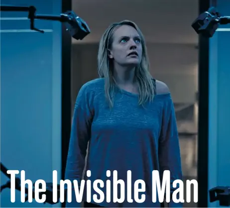  ??  ?? Top: Elisabeth Moss as Cecilia Kass in The Invisible Man.