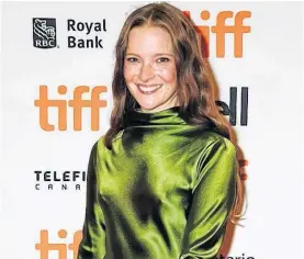  ?? REUTERS/MARK BLINCH ?? Morfydd Clark arrives for a special presentati­on of The Personal History of David Copperfiel­d at the Toronto Internatio­nal Film Festival (TIFF) in Toronto Sept. 5, 2019.