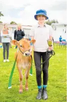  ?? ?? Olivia Lovelock with Stormy Supreme Champion calf