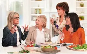  ??  ?? Diane Keaton, Candice Bergen, Jane Fonda and Mary Steenburge­n in Book Club