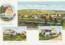 ??  ?? Die Ansicht von Diepoldsho­fen wurde im Jahr 1926 als Postkarte gedruckt.
