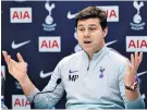  ??  ?? No problem: Mauricio Pochettino says talks with Daniel Levy are ‘not difficult’