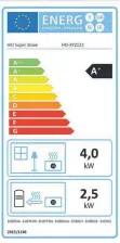  ?? FOTO: HKI INDUSTRIEV­ERBAND/DPA ?? Das neue Energielab­el für die Holzbefeue­rung gibt unter anderem an, mit wie viel Kilowatt-Leistung ein Heizgerät den jeweiligen Raum beheizt.