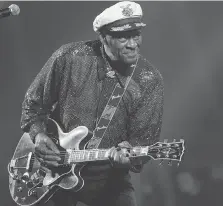  ?? ISRAEL LOPEZ MURILLO/THE ASSOCIATED PRESS/FILES ?? Chuck Berry changed the world with his music.