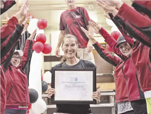  ??  ?? Patty Blanchard est en train de réécrire le livre des records de la course au pays dans la catégorie féminine 60-64 ans. - Archives