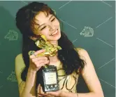  ?? AFP ?? Chen Yan-fei wins Best New Performer. –