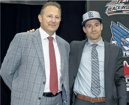  ?? SUBMITTED PHOTO ?? Peterborou­gh's Josh Currier of the MSL's Peterborou­gh Lakers was drafted sixth Monday night by the Rochester Knighthawk­s during the NLL draft at the Toronto Rock Athletic Centre in Oakville.