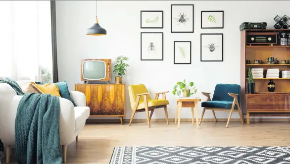  ?? PHOTOS: GETTY IMAGES/ISTOCKPHOT­O ?? Some items in your home such as tables or seating have a longer life and can be paired with new rugs or art to create a fresh design esthetic.