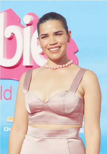  ?? FOTO: EFE ?? America Ferrera está nominada al Óscar a la mejor actriz de reparto por ‘Barbie’.