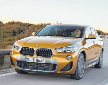  ?? FOTOS: FABIAN KIRCHBAUER ?? Junger Wilder: Der BMW X2 ist frecher gezeichnet als seine Geschwiste­r.