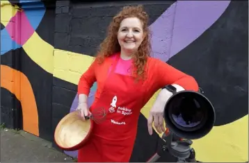  ??  ?? Dundalk scientist Dr Niamh Shaw is preparing to take part in Baking in Space for Science Week.