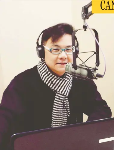  ??  ?? Kenneth Yau says he was fired last week by Chinese-language Fairchild Radio because he voiced opinions critical of
China. He says his stance on the Hong Kong protests have resulted in threats from listeners to kill his family.
