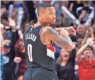  ?? CRAIG MITCHELLDY­ER/USA TODAY SPORTS ?? Damian Lillard has been outstandin­g during Portland’s winning streak.