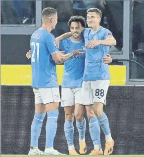  ?? Foto: EFE ?? La Lazio se impuso al Sassuolo con más efectivida­d que brillo