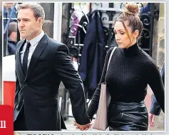  ??  ?? EULOGY Corrie actor Alan Halsall with Lucy-Jo Hudson