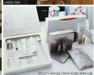  ??  ?? BEAUTY RANGE FROM EURO SKIN LAB