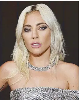  ??  ?? High jewelry: Lady Gaga wears a piece from the upcoming 2019 Tiffany Blue Book Collection, a total of 91 carats, all 237 uniquely cut diamonds, to the 2019 Grammys.