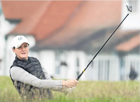  ?? Picture: Kenny Smith. ?? Jillian Farrell showed terrific consistenc­y yesterday during her Girls Championsh­ip semi-final victory at Scotscraig.