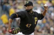  ?? GENE J. PUSKAR - THE ASSOCIATED PRESS ?? FILE - In this July 8, 2016, file photo, Pittsburgh Pirates starting pitcher Francisco Liriano delivers during the first inning of a baseball game against the Chicago Cubs, in Pittsburgh.