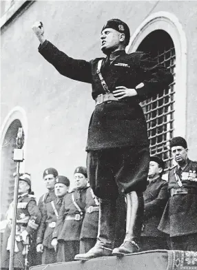  ?? FOTO PROFIMEDIA ?? Diktátor ve svém živlu. Benito Mussolini (1883–1945) stál v čele Itálie víc než 20 let.