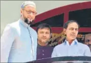  ?? PTI FILE ?? AIMIM president Asaduddin Owaisi has reiterated his support for TRS chief K Chandrasek­har Rao.