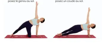  ??  ?? Zineb porte une tenue Kind et pratique sur un tapis Yogom