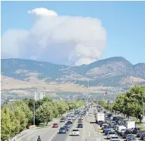  ?? — KELOWNA DAILY COURIER FILES ?? A wildfire broke out in the Joe Rich area of Kelowna on Thursday, prompting hundreds of people to be evacuated.