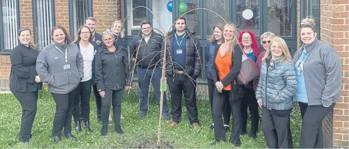  ?? ?? From left: Nikki Stern, Ashley Channing, Laura Nicholls, Michael Miller, Clair Fowles, Gemma Bond, Ross Brand, Hayden Fletcher, Deborah Craig, Susie Myhill, Debbie Alchin, Sue Barker, Linda Bloomer and Lacey Macdonald